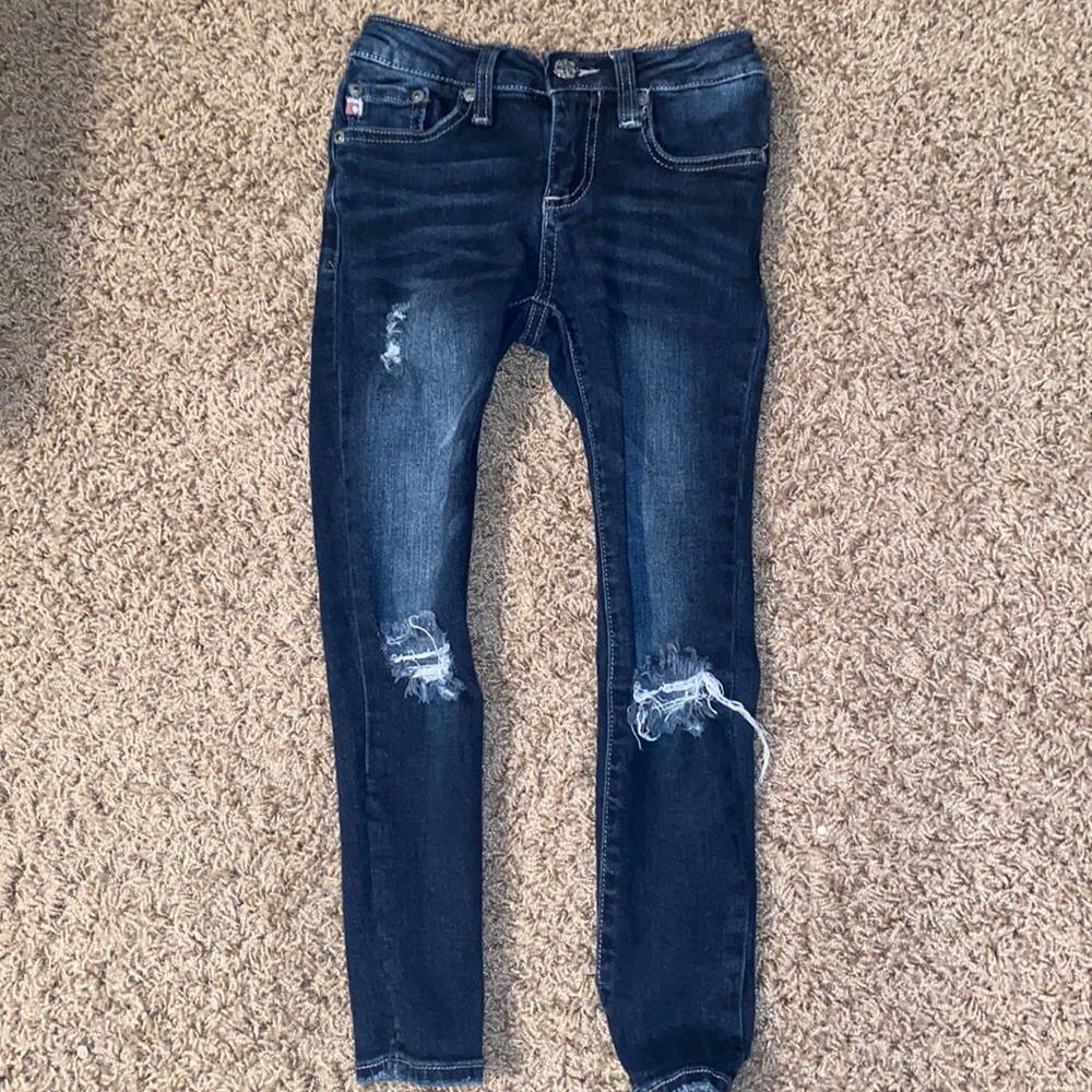 Navy blue jeans